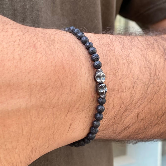 CR Skull | Lava Vulcânica Minimalista – Proteção, Força e Vigor