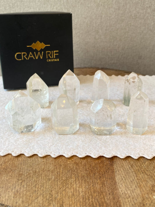 Mini Ponta de Quartzo Cristal – Clareza Mental, Purificação e Limpeza Energética