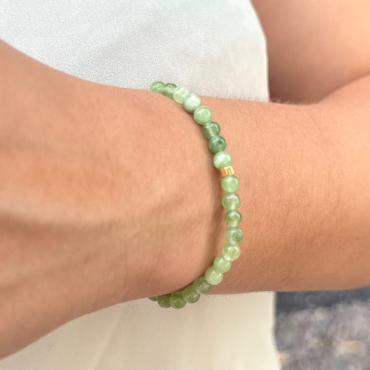 CR Line | Jade Verde – Boa Sorte, Harmonia e Prosperidade (Banho Ouro 18K)