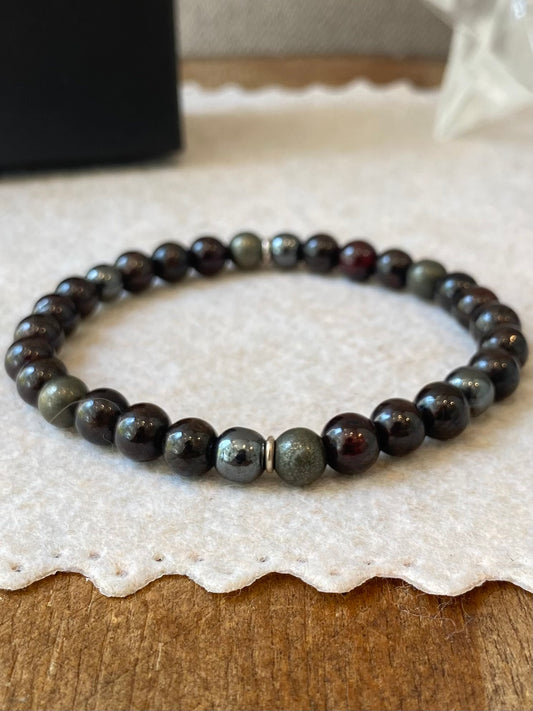 Pedra Granada • Pirita • Hematita | Prosperidade & Determinação