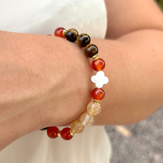 Cornalina • Olho de Tigre • Quartzo Rutilado | Vitalidade & Proteção