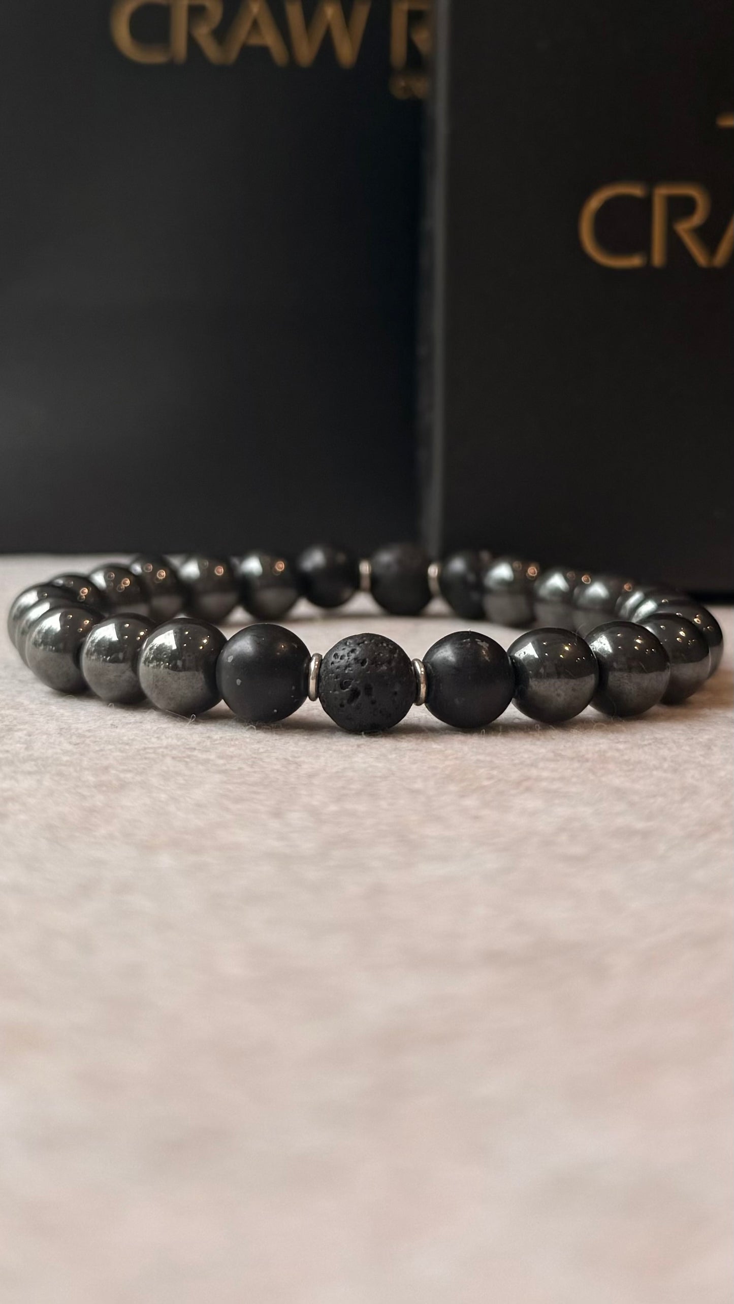 Hematita • Obsidiana Neve • Lava Vulcânica | Coragem & Proteção