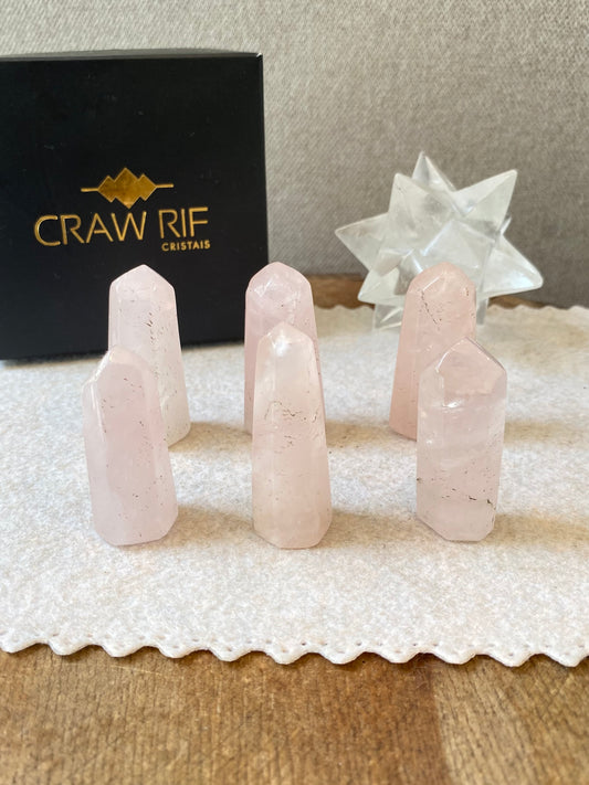 Mini Ponta de Quartzo Rosa – Paz, Amor e Autoestima
