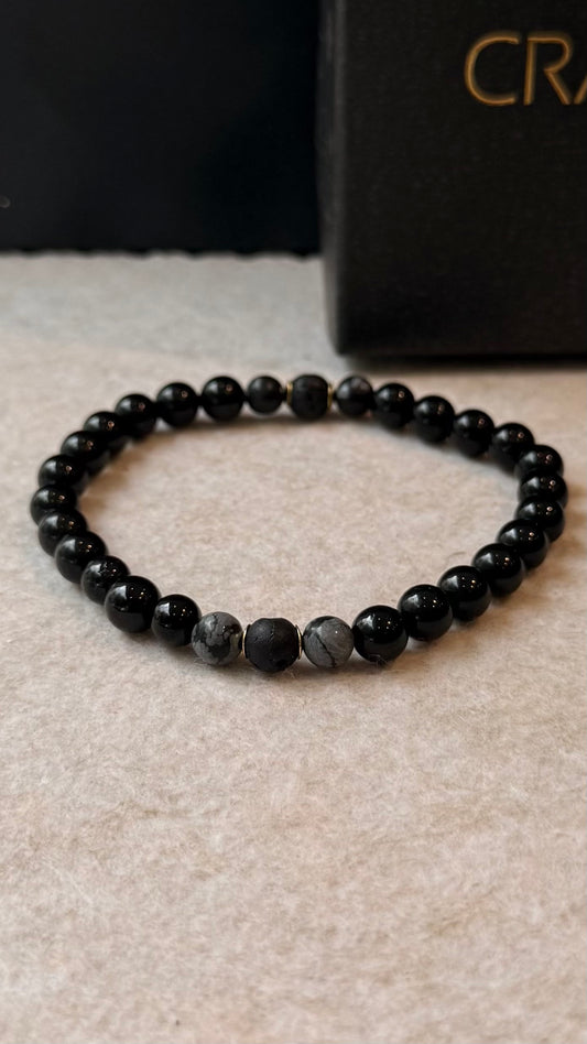 Turmalina Negra • Obsidiana • Lava Vulcânica | Proteção & Escudo Energético