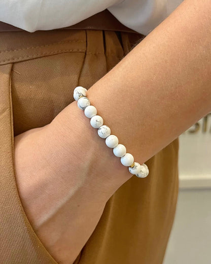 CR Prime | Howlita – Paz, Calmaria e Serenidade (Banho Ouro 18K)