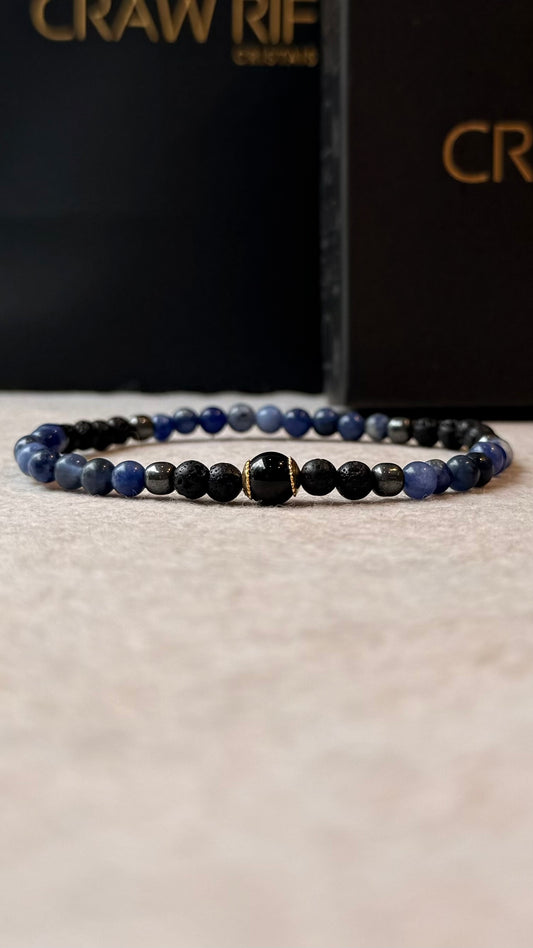 Sodalita • Turmalina Negra • Vulcânica | Clareza & Foco