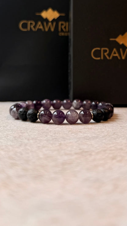 Ametista • Lava Vulcânica | Harmonia & Proteção