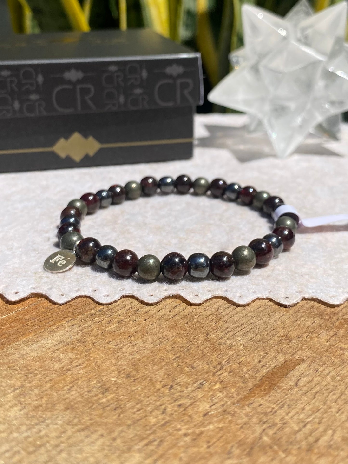 CR Trisoul | Pirita, Granada e Hematita – Prosperidade, Determinação e Coragem (Prata 950)