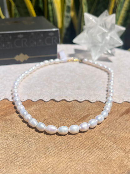 CR Choker | Colar Pérolas – Feminilidade, Pureza e Nobreza (Banho Ouro 18K)