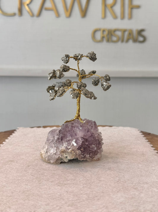 Árvore da Vida | Pirita — Prosperidade e Crescimento (10cm)