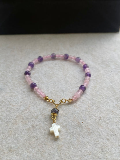 Amor & Harmonia | Quartzo Rosa • Ametista