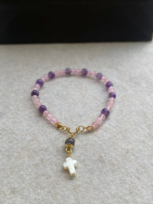 Quartzo Rosa • Ametista | Amor & Harmonia