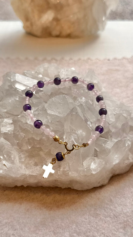 Quartzo Rosa • Ametista | Amor & Harmonia