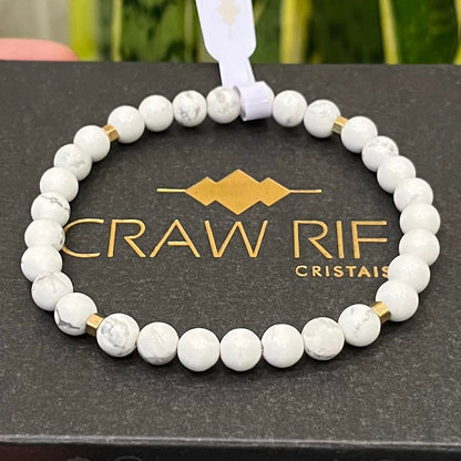 CR Prime | Howlita – Paz, Calmaria e Serenidade (Banho Ouro 18K)