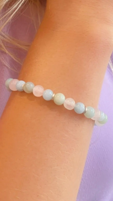 Amor & Equilíbrio | Água Marinha • Quartzo Rosa • Amazonita