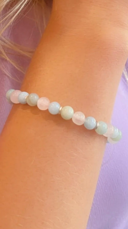 Amor & Equilíbrio | Água Marinha • Quartzo Rosa • Amazonita