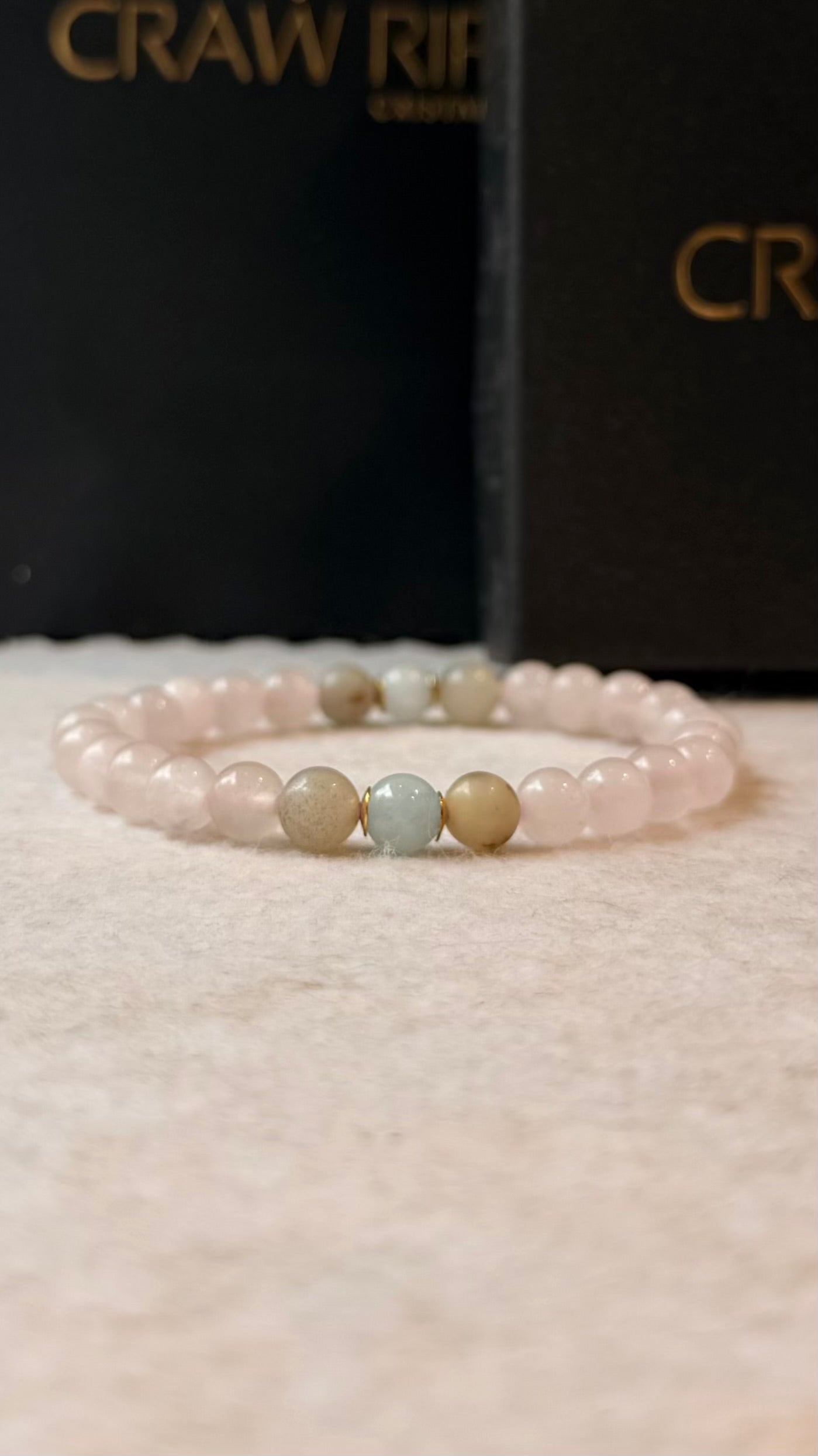 Quartzo Rosa, Amazonita e Água Marinha #AegisCR
