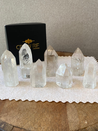 Ponta de Quartzo Cristal – Clareza Mental, Purificação e Limpeza Energética