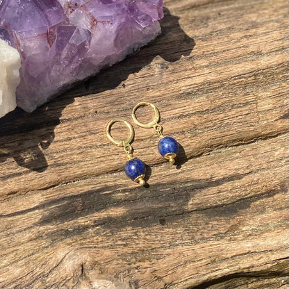 Lápis-Lazúli (Força Espiritual, Sabedoria, Harmonia) Brinco Uno