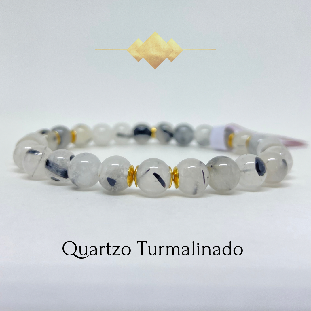 Quartzo Turmalinado (Luz, Purificação, Proteção)