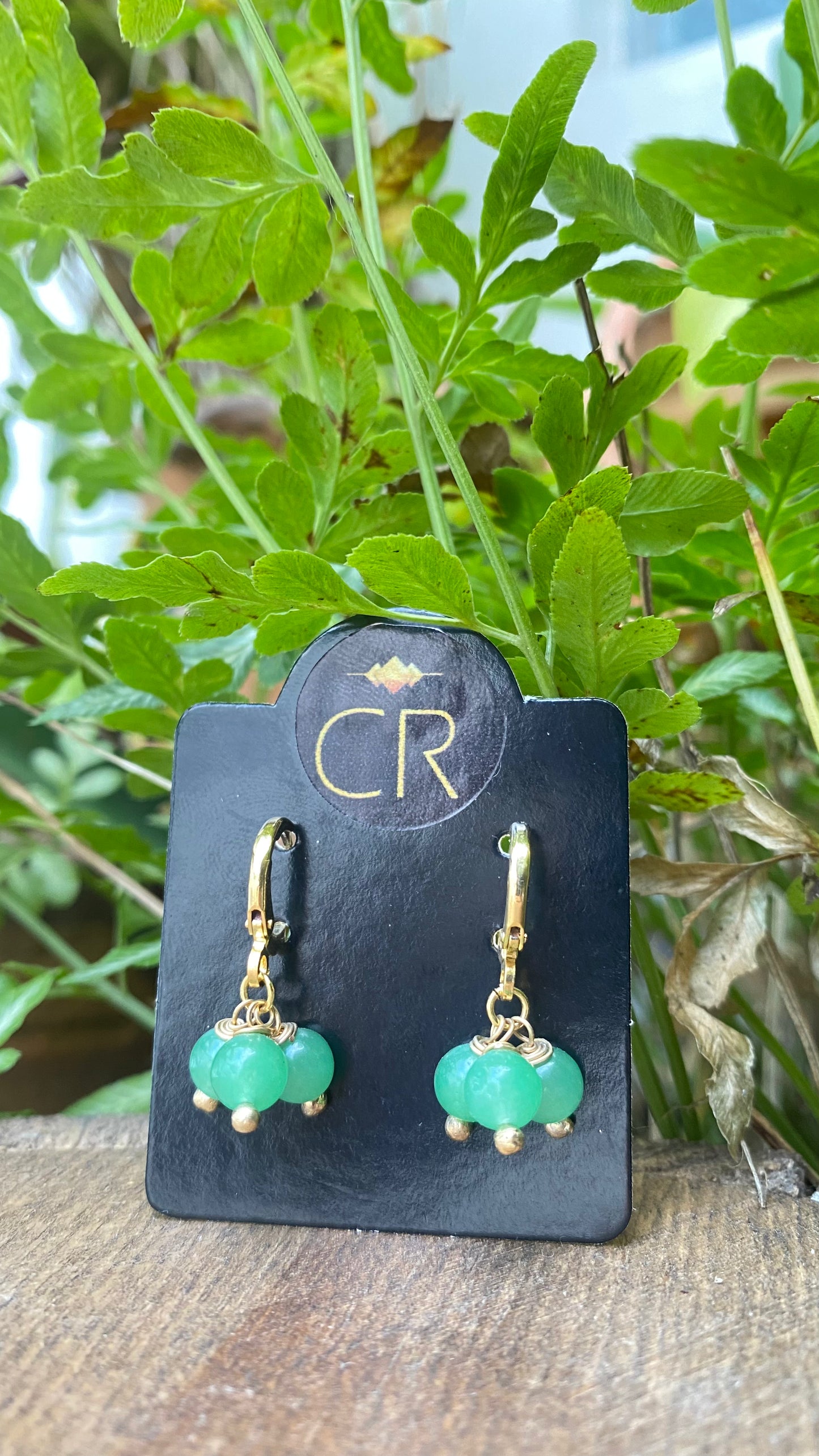 Quartzo Verde – Saúde, Cura e Equilíbrio (Banho Ouro 18K) #BrincoUva
